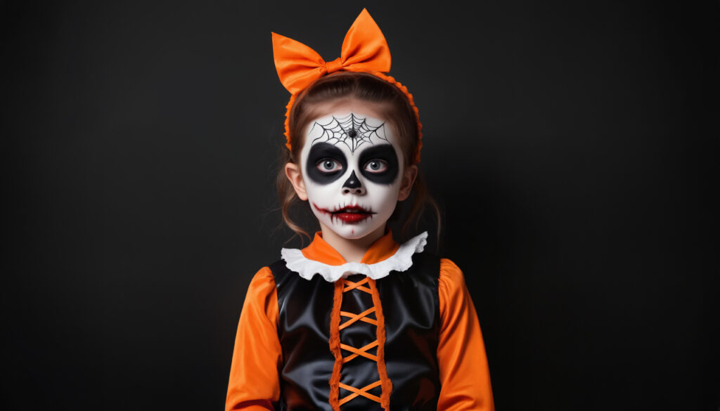 Aprenda a fazer maquiagem infantil de caveira para o Halloween