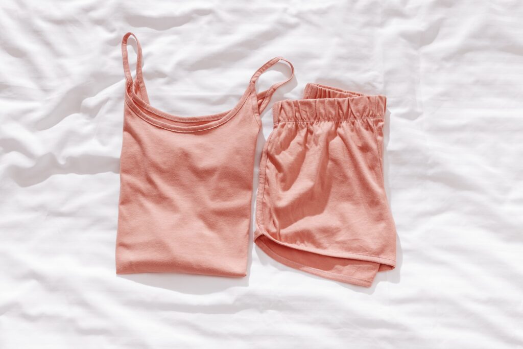 pijama com cores suaves