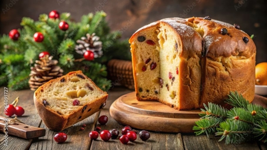 panetone de frutas