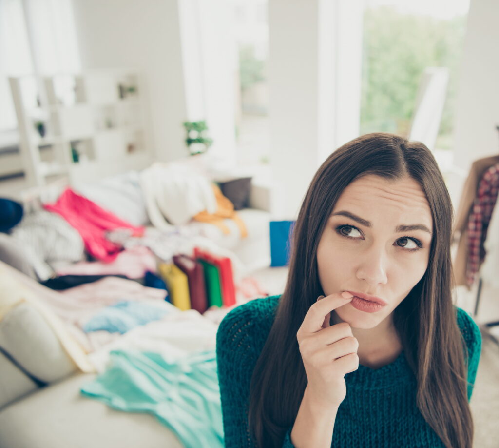 limpeza do guarda-roupas