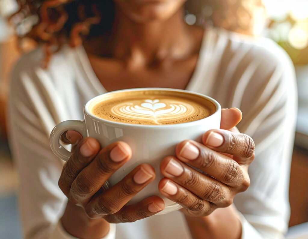 Café cremoso simples