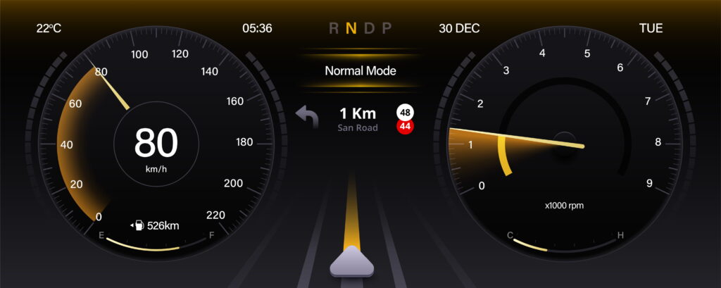 velocidade do carro nas estradas