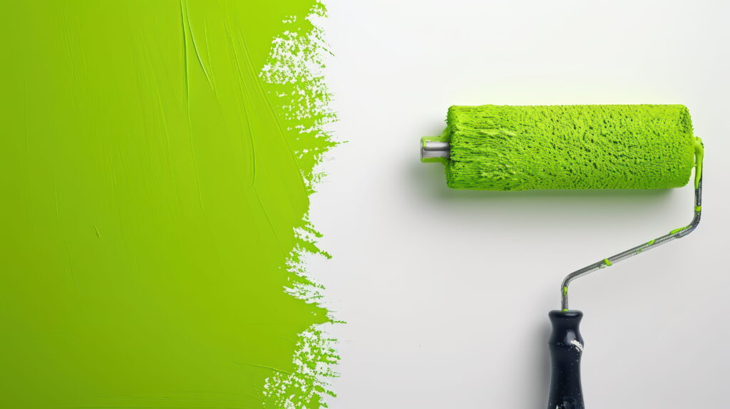 pintura de parede verde